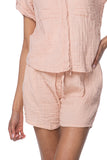 Double Gauze Getaway Lounge Solid Short - Subtle Luxury