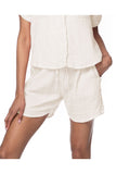Double Gauze Getaway Lounge Solid Short - Subtle Luxury