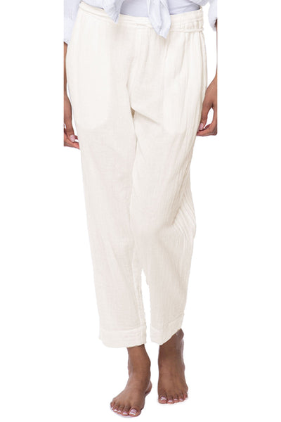 Double Gauze Getaway Pant in Solids - Subtle Luxury
