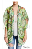 Electric Bloom Kimono Wrap - Subtle Luxury