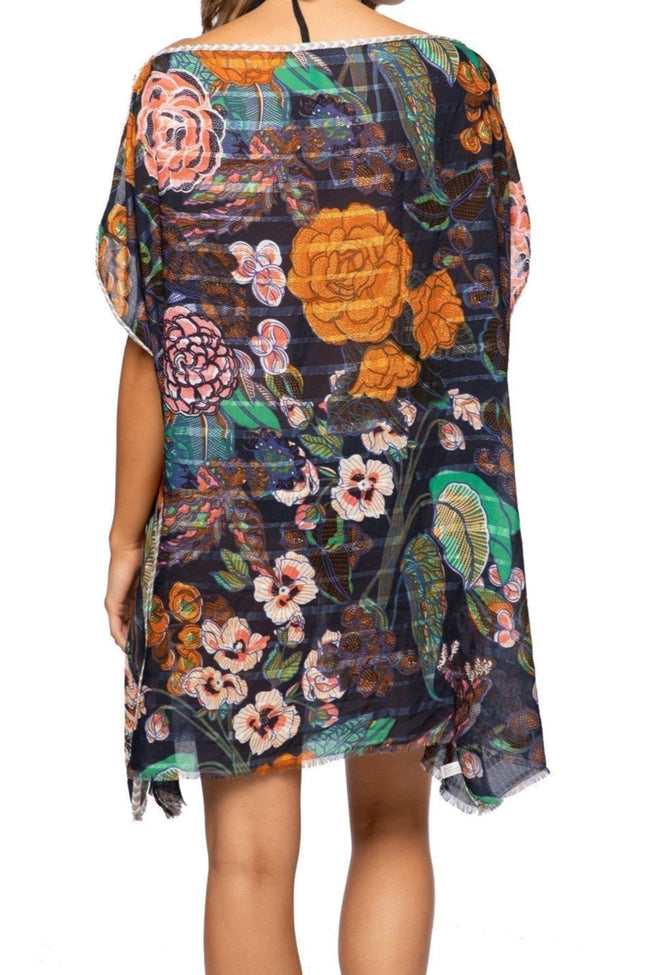 Enchanting Blooms Print Coverup Corinthian Shift - Subtle Luxury
