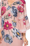 Flowers Forever Print | Bell Sleeve Kaftan Dress Coverup - Subtle Luxury