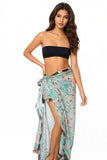 Flowing Florals Print Multi - War Sarong Scarf Wrap - Subtle Luxury