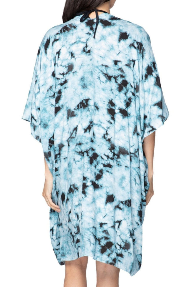Fogged Horizon Tie Dye Kimono Wrap - Subtle Luxury