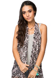 Free Spirit Coverup Vest in North Star Print - Subtle Luxury