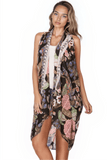 Free Spirit Multi - Wear Coverup in Enchanting Blooms Print - Subtle Luxury