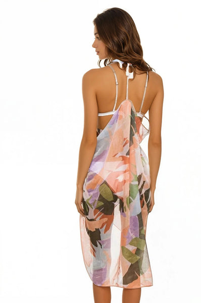 Free Spirit Multi - Wear Coverup in Maui Escape Print - Subtle Luxury