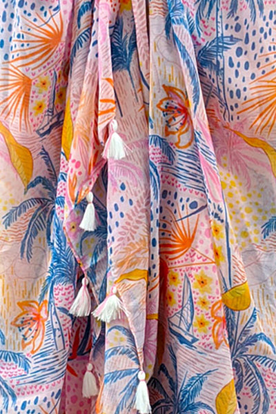 Free Spirit Multi Wear Coverup Vest in Escape to Paradise Print - Subtle Luxury
