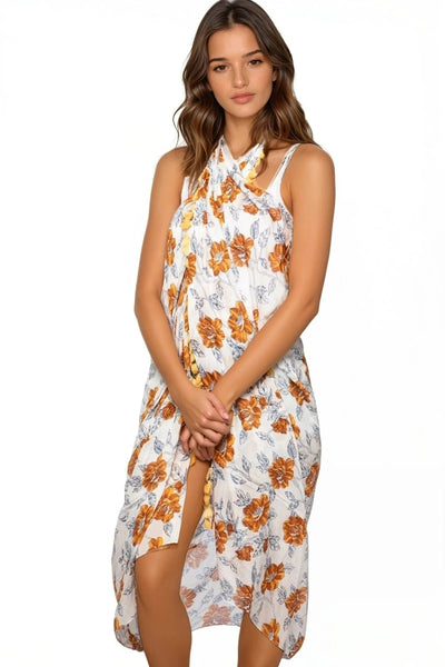 Free Spirit Multi Wear Coverup Vest in Resurgence Print in Multi - Subtle Luxury