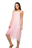 Fringe Beach Coverup Sundress in Tribal Princess Print - Subtle Luxury