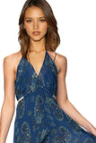 Grecian Goddess Sundress in Bandana Bandit Print - Subtle Luxury