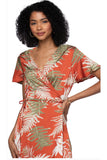 Hi Low Ruffle Wrap Print Sundress - Subtle Luxury