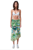 Leafy Veranda Print Cotton Sarong/Scarf Wrap - Subtle Luxury