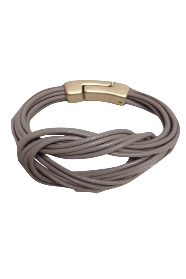Leather Love Knot Bracelet - Subtle Luxury