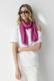 linen cotton solid color scarf wrap-spun scarves purple