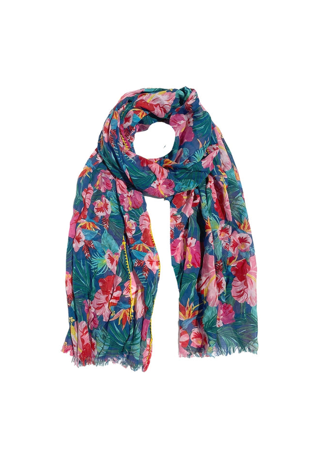 Lorelei Floral Print Luxury Sarong Wrap Scarf - Subtle Luxury