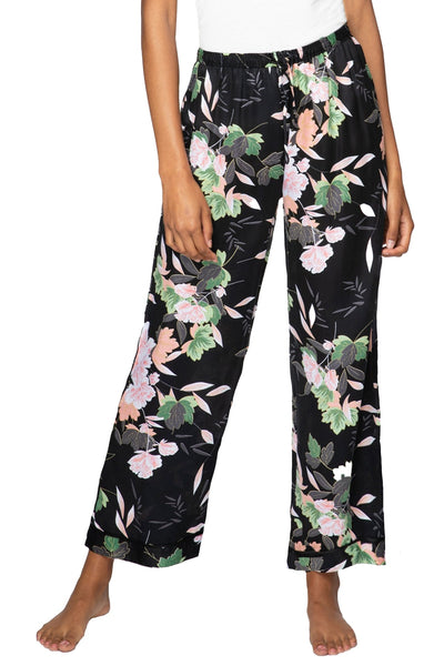 Loungerie by Subtle Luxury Pajama Pant Blossoming Petals PJ Pant / S/M / P2-Petal Blossoming Petals Print Satin Pant