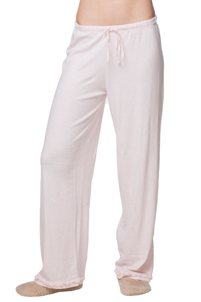 Loungerie by Subtle Luxury Pajama Pant Ruffle Pant / M/L / Apricot Ruffle Knit Pant by Loungerie