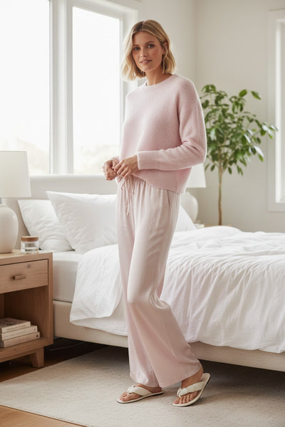 Lounge Easy Drawstring  Favorite "Wear it In or Out" Satin Rayon Pant
