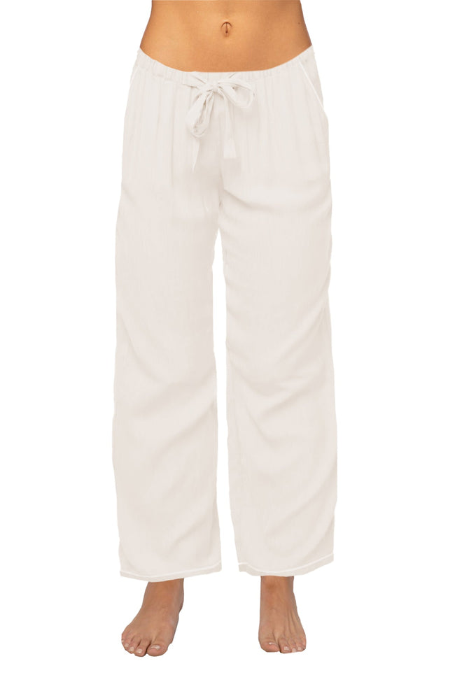 Loungerie by Subtle Luxury Pajama Pant XS/S / Ivory Josie Satin Lounge PJ Pant