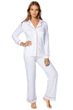 Loungerie by Subtle Luxury Pajama Set Pippa Pajama Rayon Jersey Knit Set by Loungerie