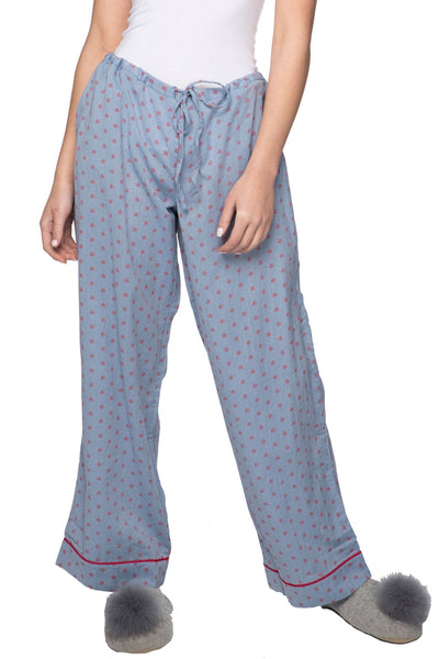 Loungerie by Subtle Luxury Pajama Set Printed PJ Set in Geo Dot Print Red