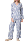 Loungerie by Subtle Luxury Pajama Set Sleeping In PJ Set / XS/S / Ikat Denim Sleeping In PJ Set in Ikat
