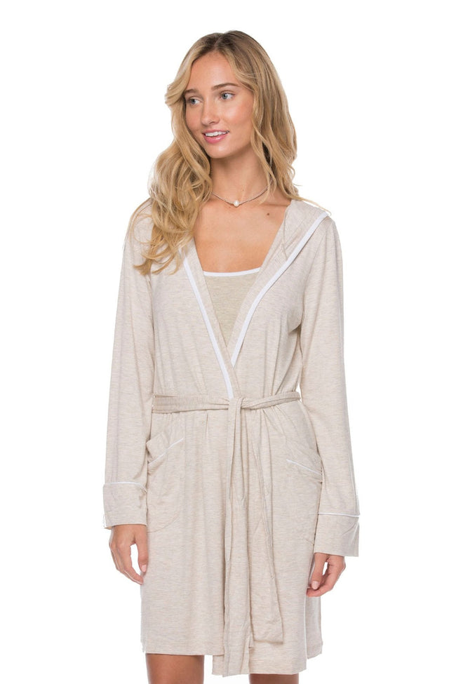 Loungerie by Subtle Luxury Robe "Pippa" Robe / S/M / Oatmeal Pippa Knit Short Robe