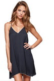 Loungerie by Subtle Luxury Slip Marceline Slip Dress / L/XL / Navy Marceline Soft Rayon Cami Slip Dress