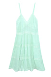 Loungerie by Subtle Luxury Slip Silvanna Slip / XS/S / Spearmint Almost Vintage Lace Detail Cotton Slip dress