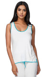 Loungerie by Subtle Luxury Tanks Pippa Sleep Tank / XS/S / Nude/Ocean Pippa Rayon Jersey Sleep Tank