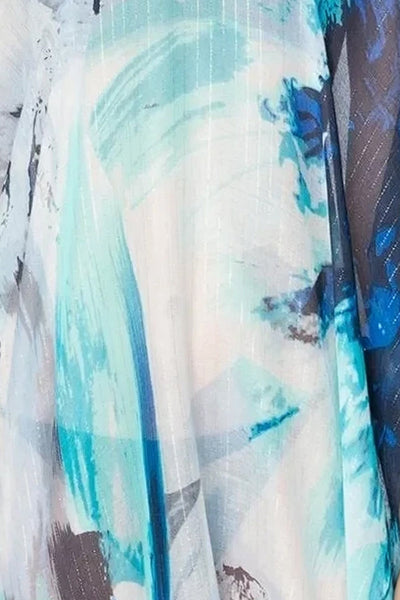 Maxi Halter Sundress Coverup in Dancing Lights Print - Subtle Luxury