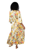Maxi Kimono Wrap Print Sundress - Subtle Luxury