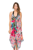Maxi Tassel Dress in Vivid Paradise Print - Subtle Luxury