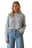 Chunky Cotton Blend Pullover Sweater- Cross Stitch 