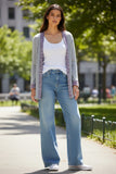 Maddie Contrasting Hoodie Reversible Sweater Cardigan