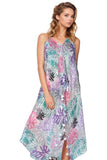 Miami Vice Tropical Print Coverup Sundress - Subtle Luxury