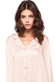 Miranda Rayon Satin Sleep Night Shirt Lounge Pajamas - Subtle Luxury