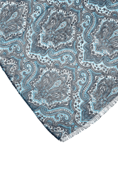 Multi Wear Coverup in Paisley Dream Blue Print - Subtle Luxury