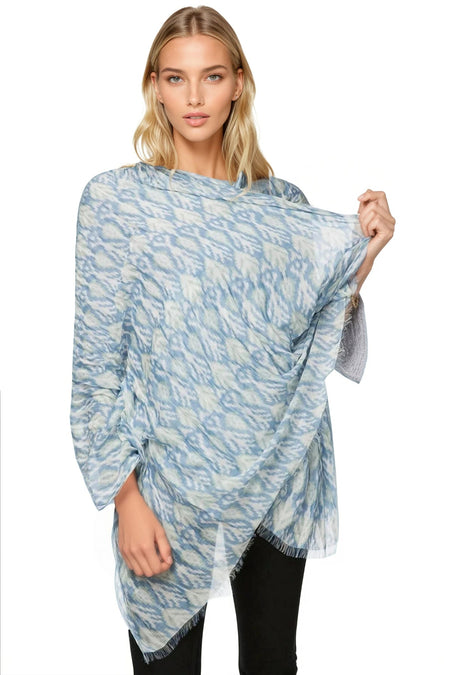 Twilight Scarf in Jacquard Fabric Charcoal