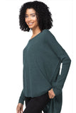 Nelly Washable Cashmere V - neck Pullover in Fall Colors - Subtle Luxury