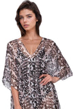 North Star Boho Print V - Neck Sundress Coverup - Subtle Luxury