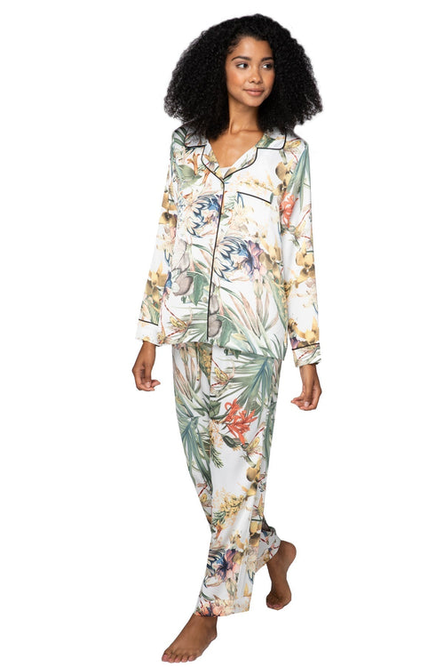 Piper Pajama Set in Tropical Escape Print - Subtle Luxury