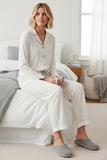 Pippa Knit Jersey Pajama PJ Set with Piping