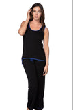 Pippa Rayon Knit Pajama Tank Sleep Set - Subtle Luxury