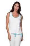 Pippa Rayon Knit Pajama Tank Sleep Set - Subtle Luxury