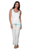 Pippa Rayon Knit Pajama Tank Sleep Set - Subtle Luxury