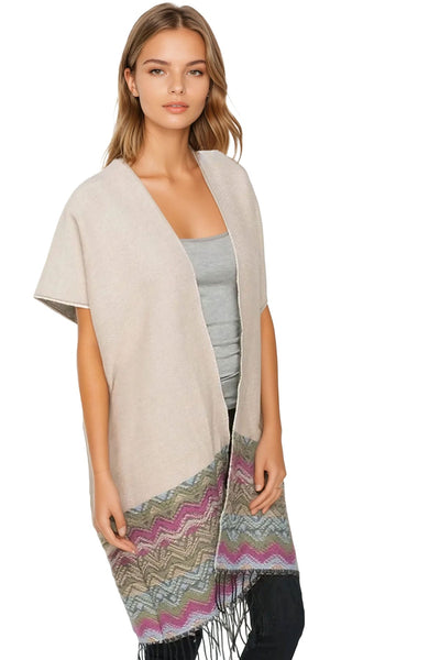 Plaid Poncho - Subtle Luxury