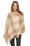 Plaid Soft Winter Poncho - Subtle Luxury