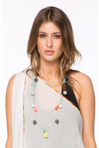 Pom & Tassel Necklace - Subtle Luxury